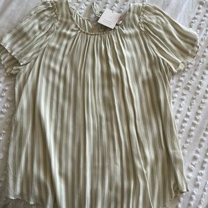 New never worn LC Lauren Conrad pleat neck top